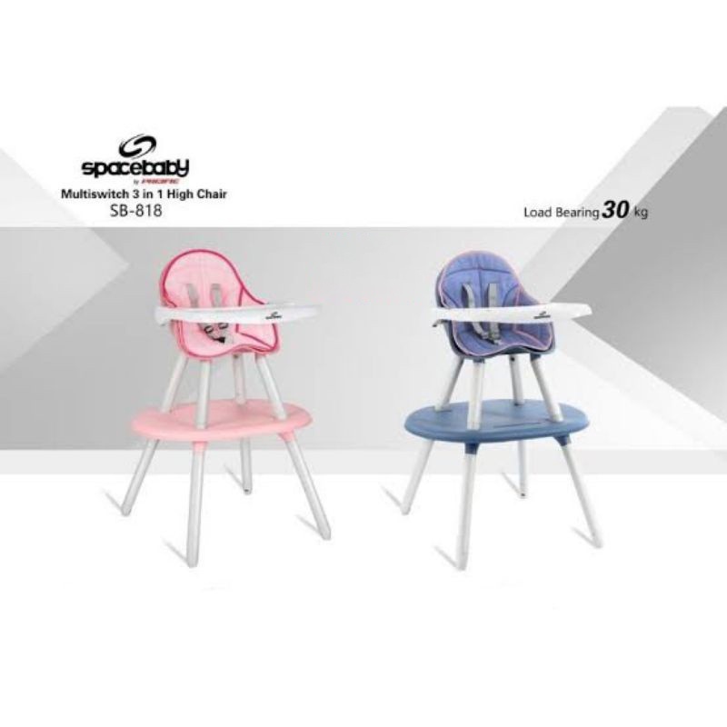 Kargo Baby High Chair Spacebaby SB818 Multiswitch 3 in 1 Kursi Makan Anak Bayi Balita By Pacific-4
