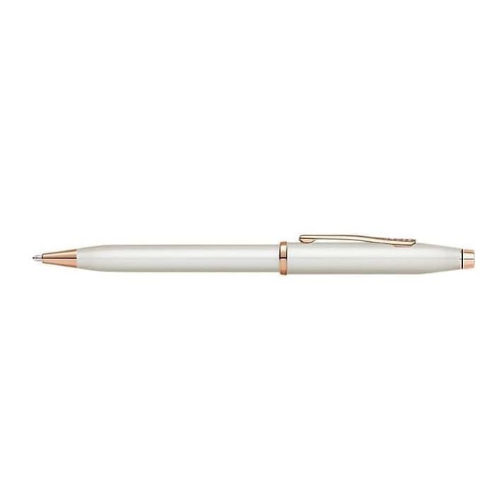 

TERMURAH Century II Pearlescent White Lacquer Ballpoint Pen With Rose-Gold DR263