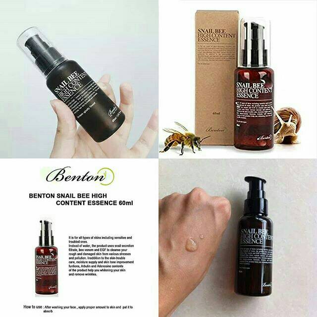 manfaat benton snail bee high content essence