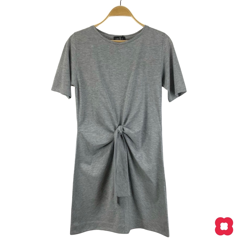 Ribbon Wrap Casual Dress Cotton Club - Nive