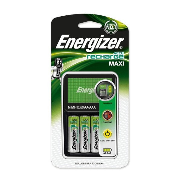 Energizer Charger CHCC [Include baterai AA 1300mAh] 4 slot