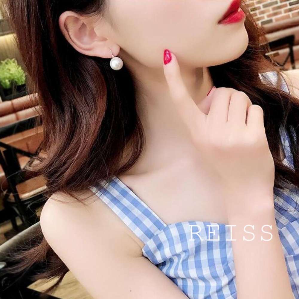 Mode Korea 1 Pasang Anting Pejantan Telinga Kristal Mutiara Wanita Elegan