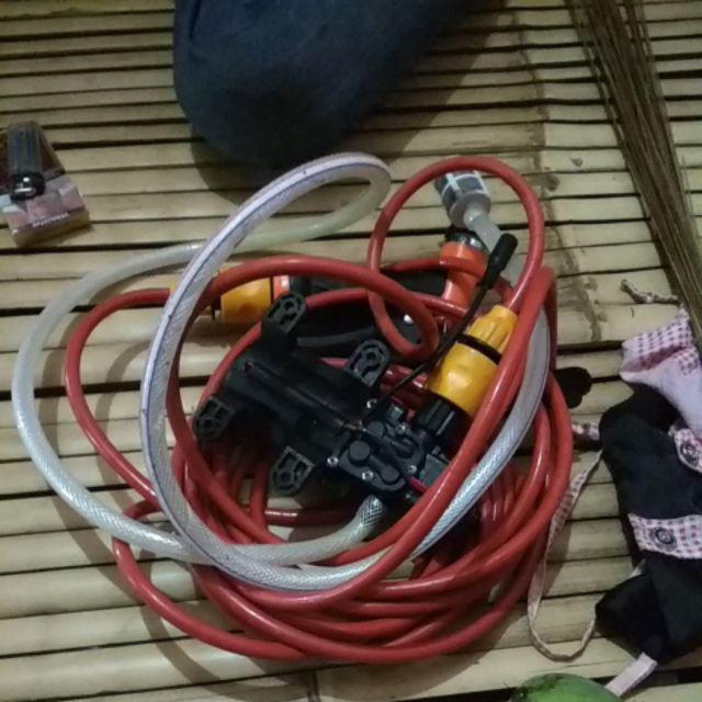 Paket Peralatan Cuci Mobil Pompa Air Dc High Pressure 12v 65w Dp-537