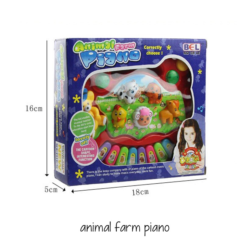 Edufuntoys -  MUSIC PIANO/ animal farm Piano / vehicle piano / music elf mainan piano anak-3