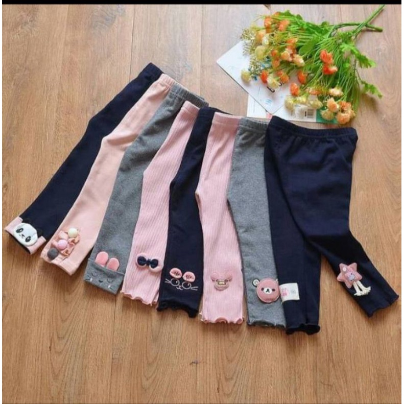 Legging Anak perempuan IMPORT terbaru..Bahan cattun 100% Import / legging Anak ( 5 bulan _5 tahun )