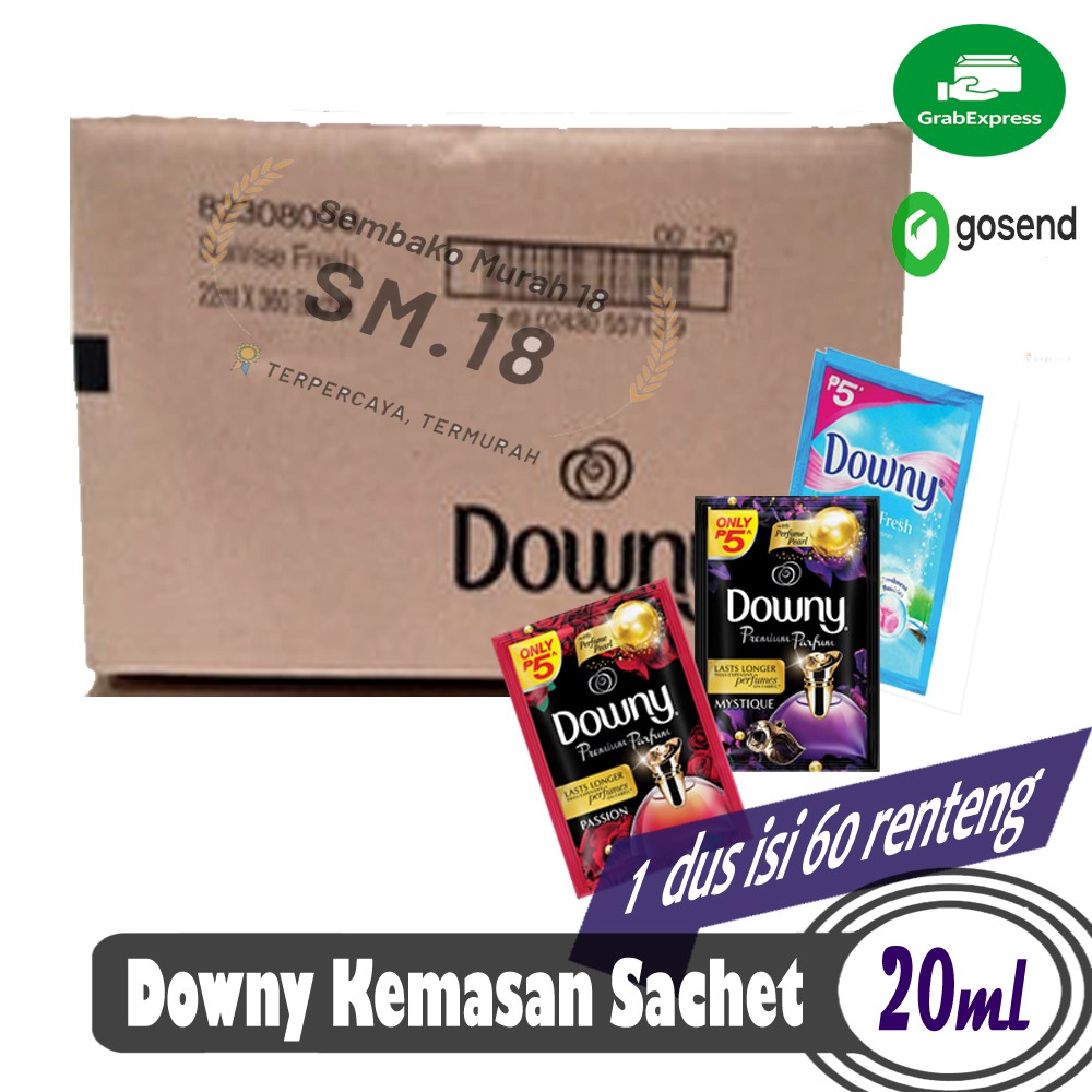 Downy Pewangi Pakaian Kemasan Sachet 20ML PER DUS - GROSIR TERMURAH