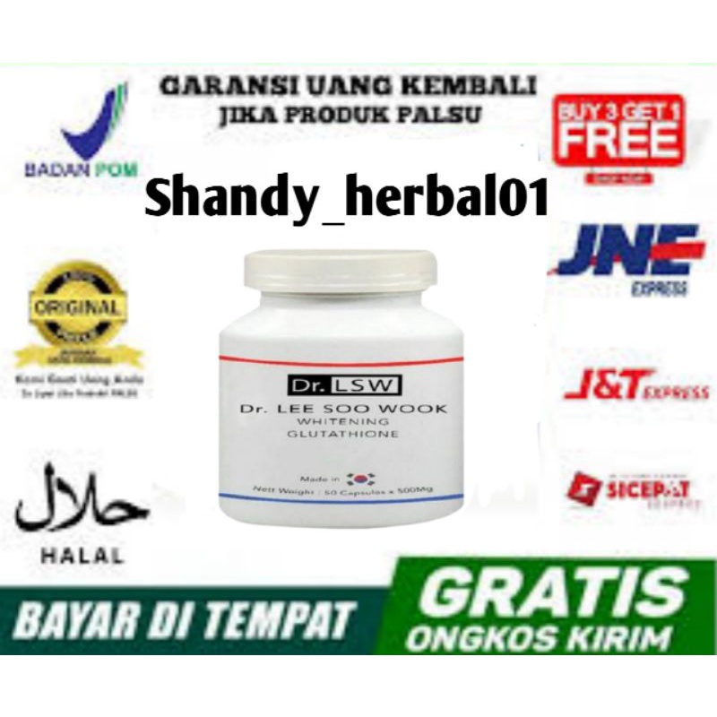 DR LSW ASLI ORIGINAL 100% SUPLEMEN PEMUTIH BADAN AMPUH