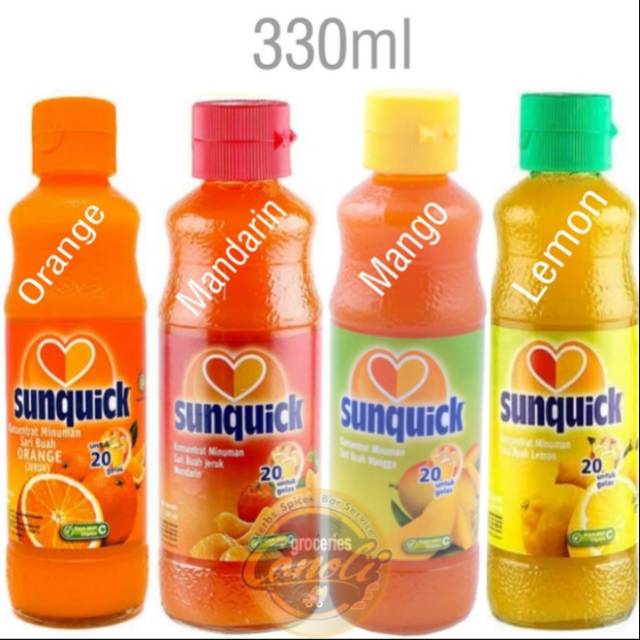 

Sunquick 330 ml - Orange - Mandarin - Lemon - Manggo