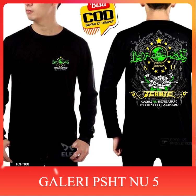 ATRIBUT PSHT- KAOS PSHT NU LENGAN PANJANG-KAOS PSHT PANJANG TERBARU-KAOS PSHT DISTRO LENGAN PANJANG-