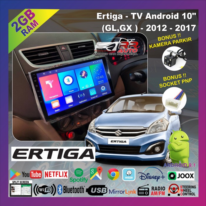 SALE Suzuki Ertiga|headunit tape mobil 10in android(+kamera parkir&amp;socket) - 10inch