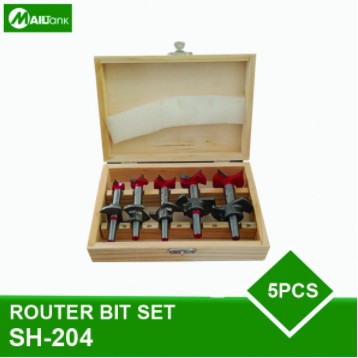SET MESIN ROUTER TRIMMER MAILTANK SH 134 DAN MATA PROFIL ENGSEL FORSTNER DRILL BIT SET