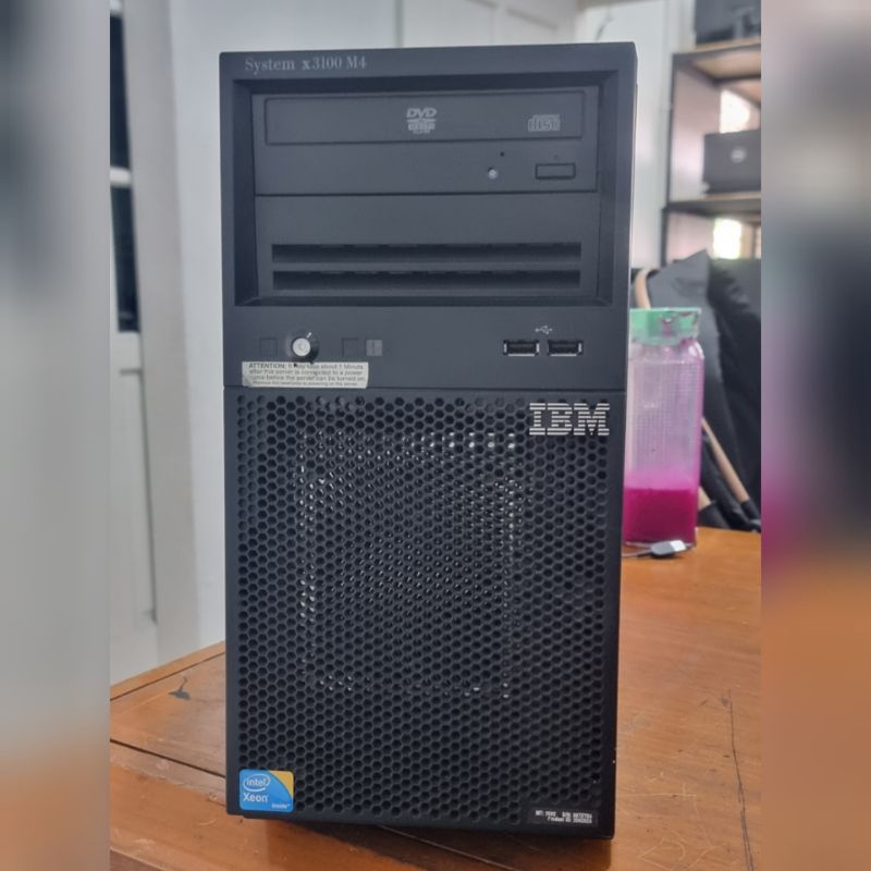 IBM SYSTEM X3100 M4 SERVER E31220 RAM 4GB HDD 1TB DVD RW DUAL LAN GIGABITE PALING BANDEL DI KELASNYA