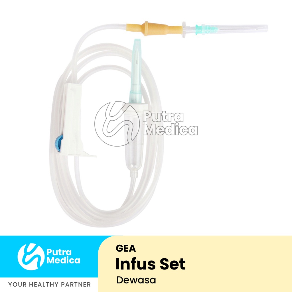 Gea Infus Set Dewasa - 1 Pc / Infusion Set / Peralatan Medis