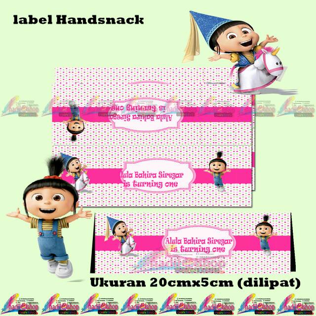

Label handsnack tema agnes despicable me
