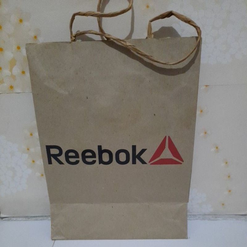 Paper Bag Reebok P 25 T 33cm Ori No Second Tas Belanja