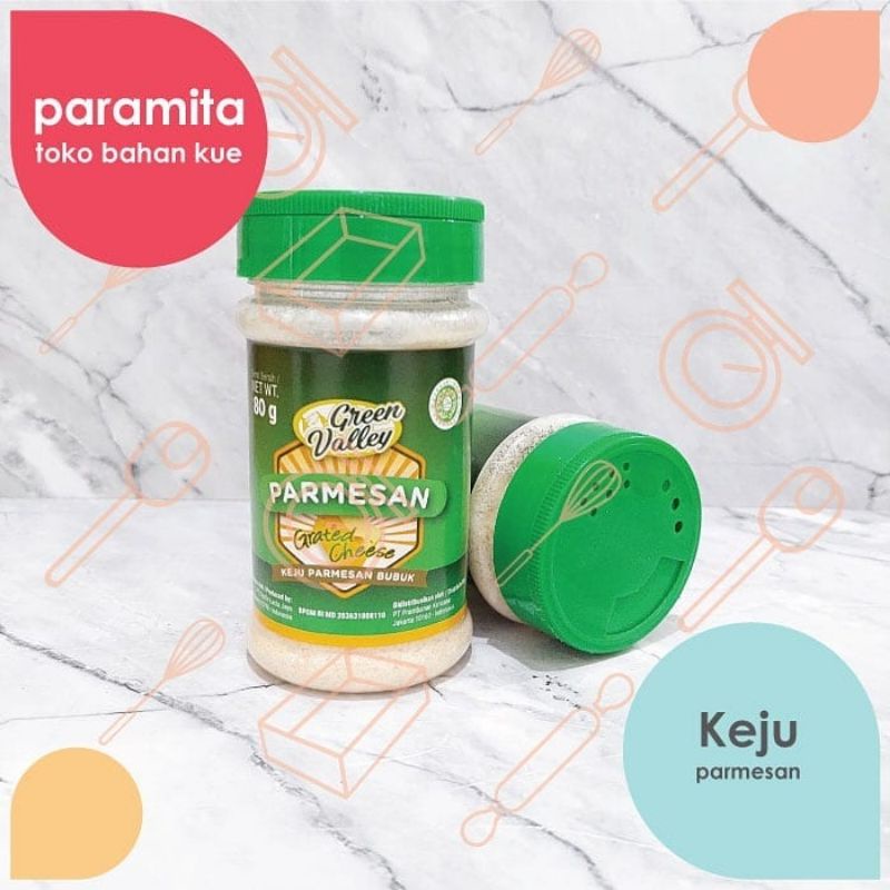 

Keju Parmesan Green Valley 80gr