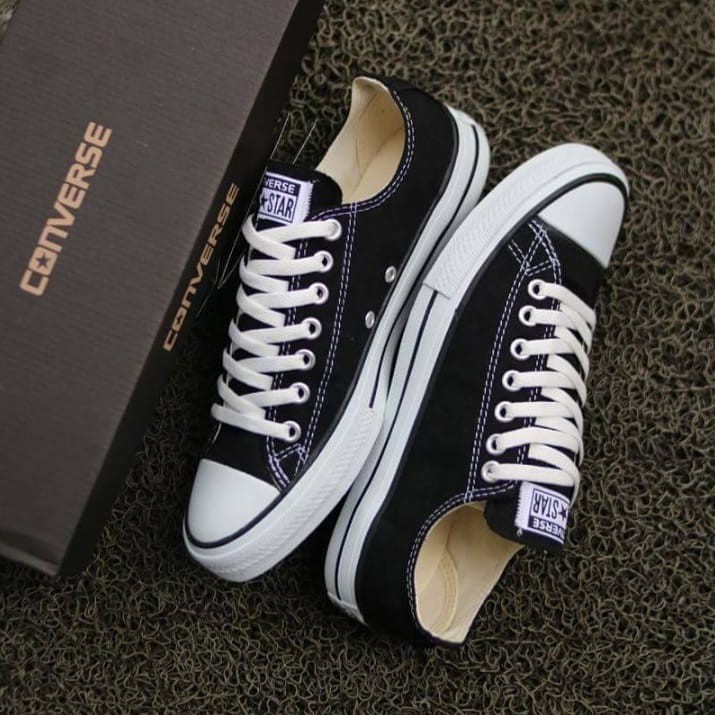 Sepatu Sneakers Vans Pria Wanita Dewasa/ Sepatu Sekolah Warna Hitam Anak SMP SMA Kuliah Sport Murah