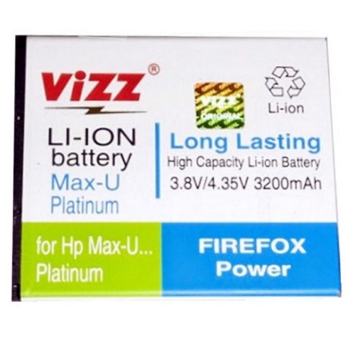 Vizz Batre Baterai Vizz Smartfren Andromax U Max-U Platinum 3200 MAH BATRE ANDROMAX U VIZZ BATRE