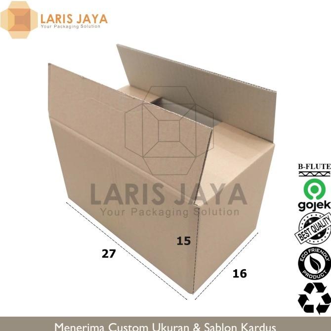 

Kardus / Box Packing Isi 8 Pcs Polos 27 x 16 x 15 cm