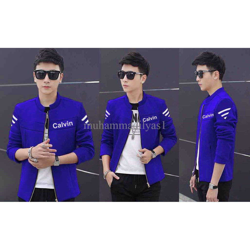 jaket calvin benhur VL biru