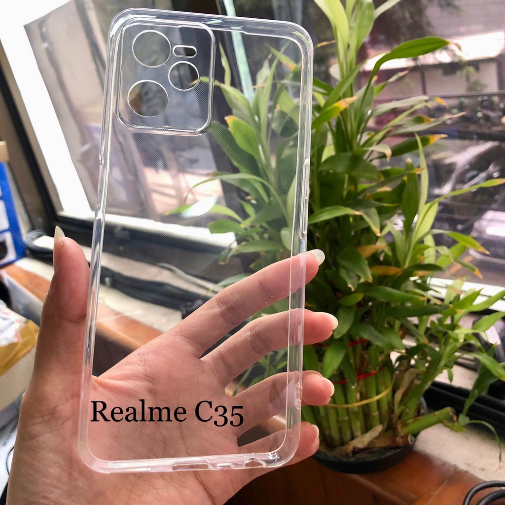 CC- CASING Realme C31 C35 / REALME C11 2021 / REALME NARZO 50A PRIME / REALME C20 / C21 / C21Y / C25 / C25S / C25Y / C2 Soft Case Clear Bening Transparan Protect Camera / Jelly Case Bening Lindungi Kamera