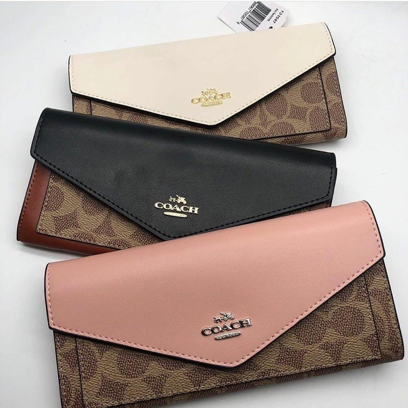 Coach Envelope Accordion Signature Wallet