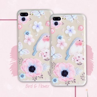 SOFTCASE FLOWER PASTEL FOR IPHONE OPPO