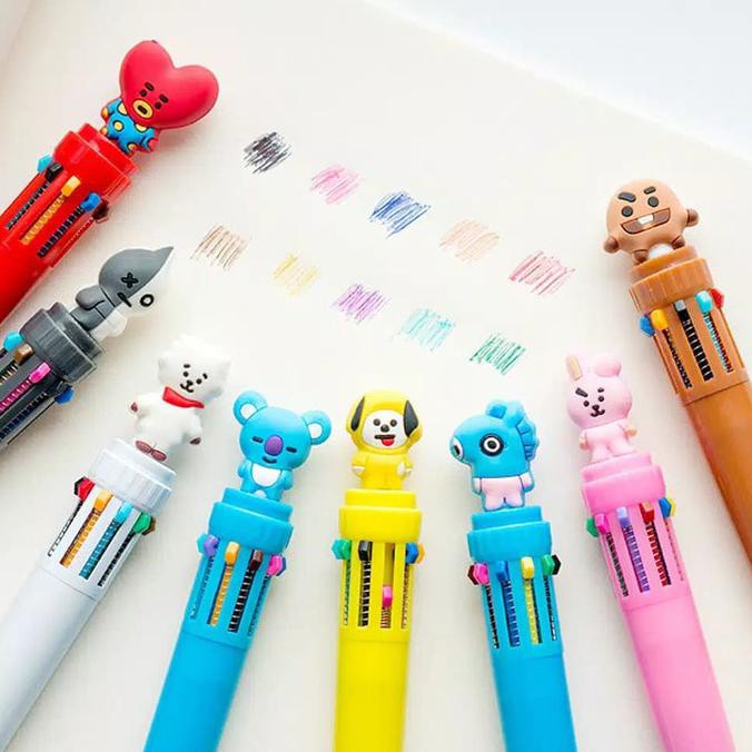 

pulpen bts banyak warna warni / pulpen bts 10 warna berbeda - Karakter Rj