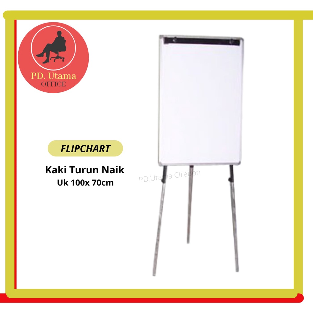 

Flipchart Whiteboard Ukuran 100x70 cm Papan Tulis Berdiri Flipchart Sekolah/Kantor