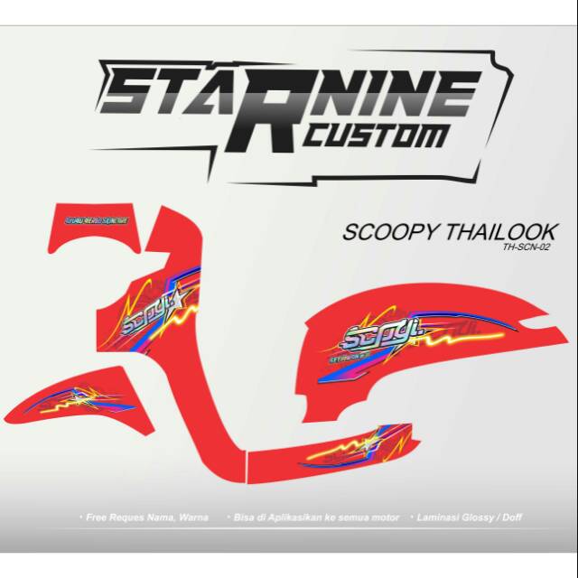 Striping thailook scoopy font hologram