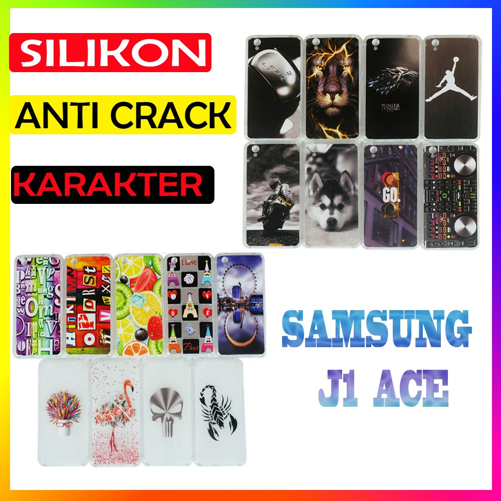 Soft Case Silicone Samsung J1 ACE Case Handphone Kesing Silikon Casing UltraThin Anti Crack HP