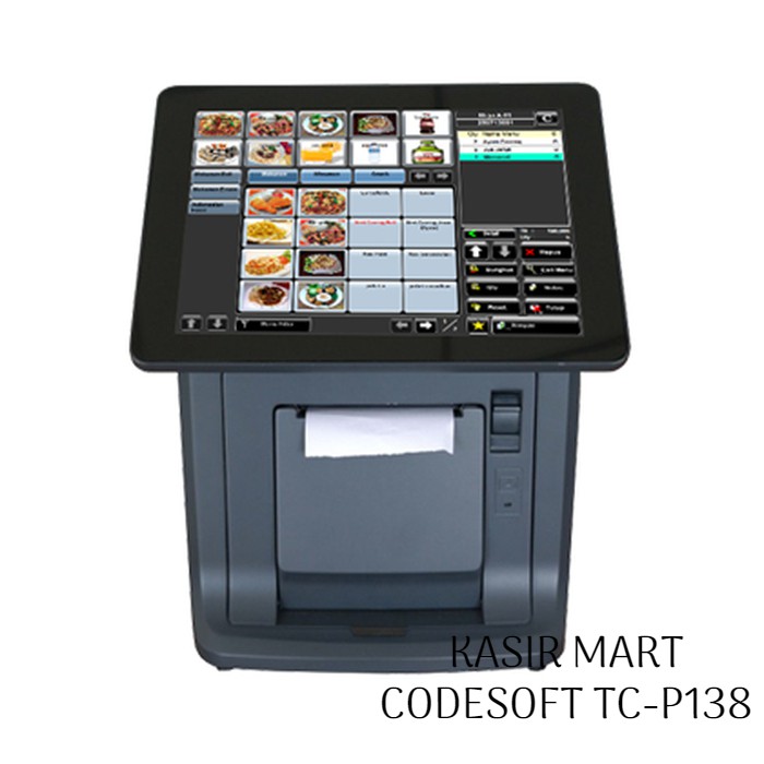 MESIN KASIR CODESOFT TCP-138 TOUCHSCREEN - TCP138 POS ALL IN ONE ANDROID PLUS PRINTER 58MM