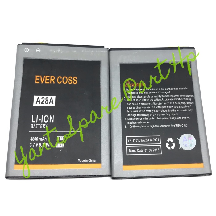 Baterai Evercoss A28A Original New