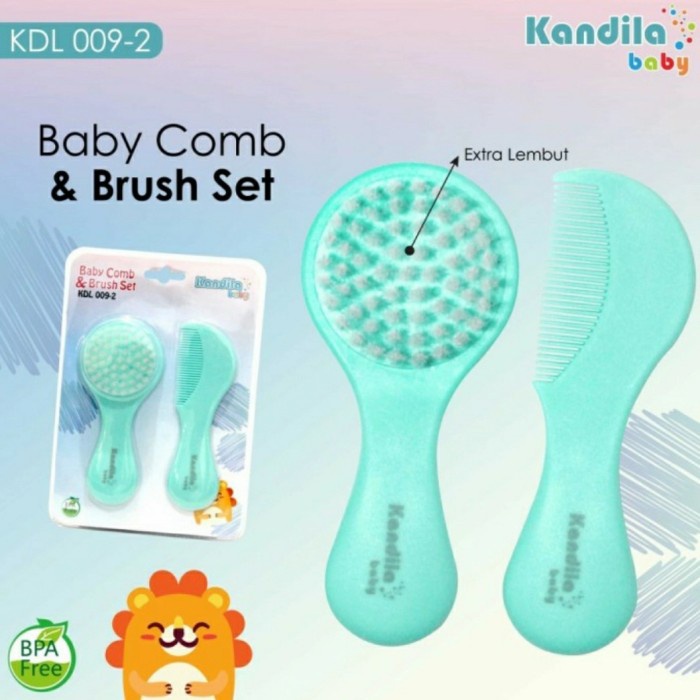 KANDILA Baby Brush and Comb Set Sisir Bayi Lembut 2in1 KDL 009-2