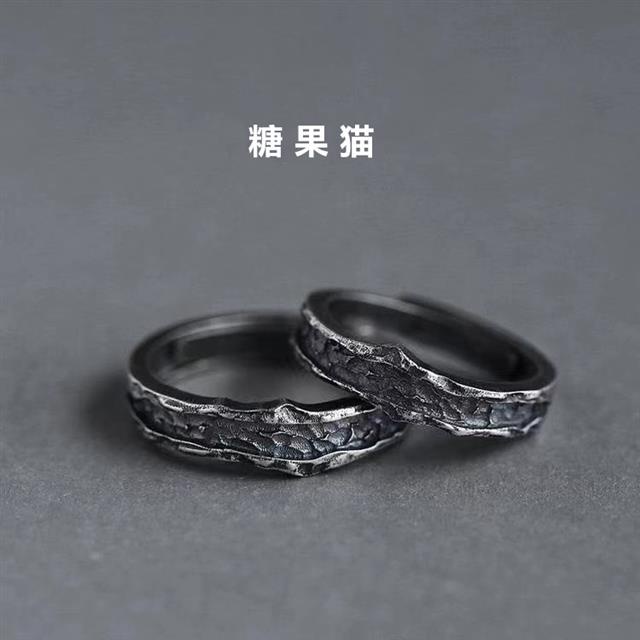 Nanfeng lagu desain jurang cincin pasangan cinta kepribadian pria dan wanita hadiah liburan terbuka