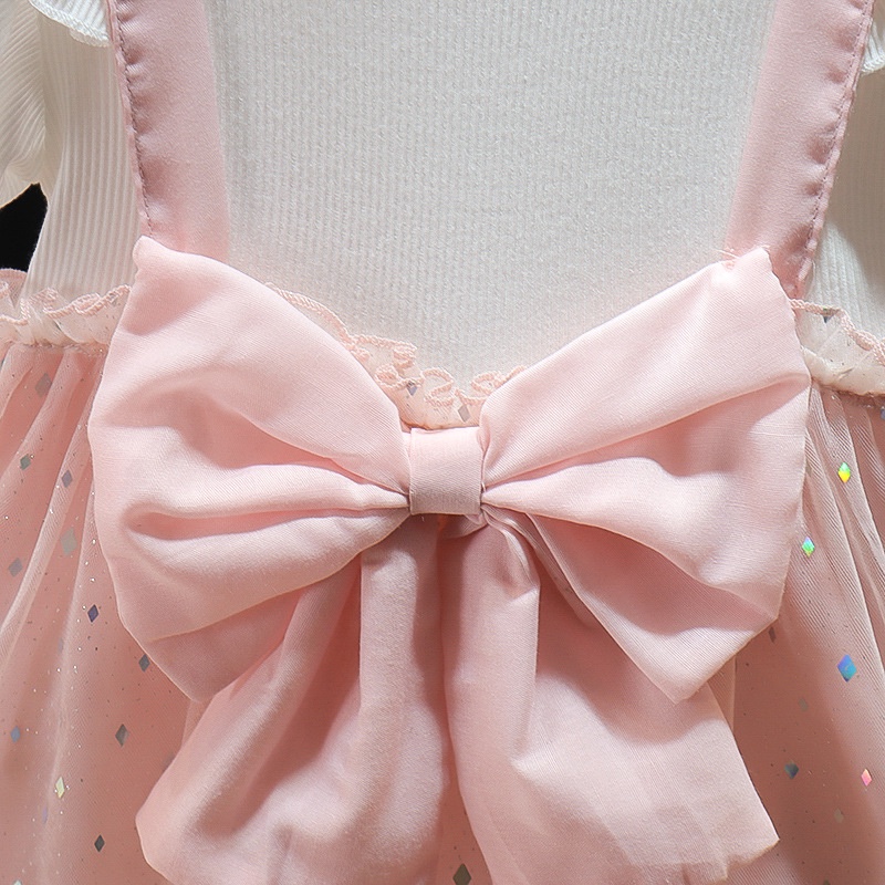 Dress Anak Perempuan Celin Motif Pita Tutu Baju Anak 0-2 Thn