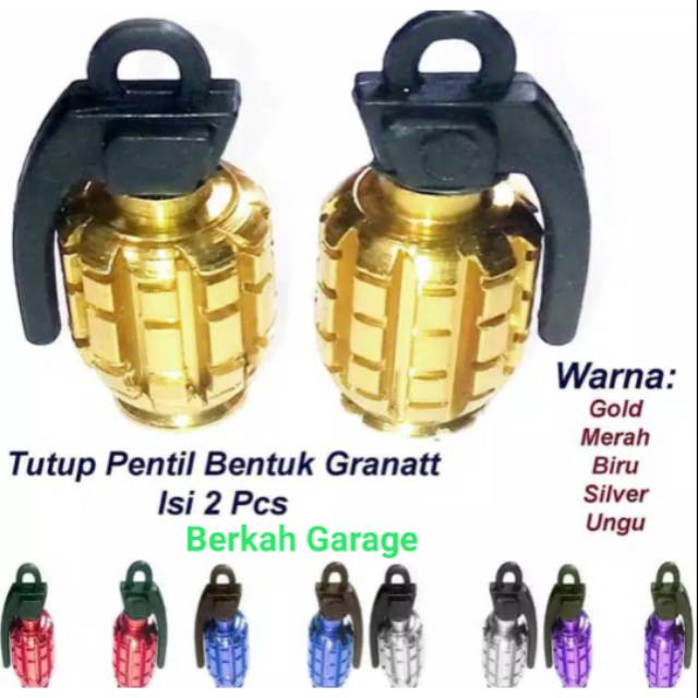 Tutup Pentil Model Granat Set Universal