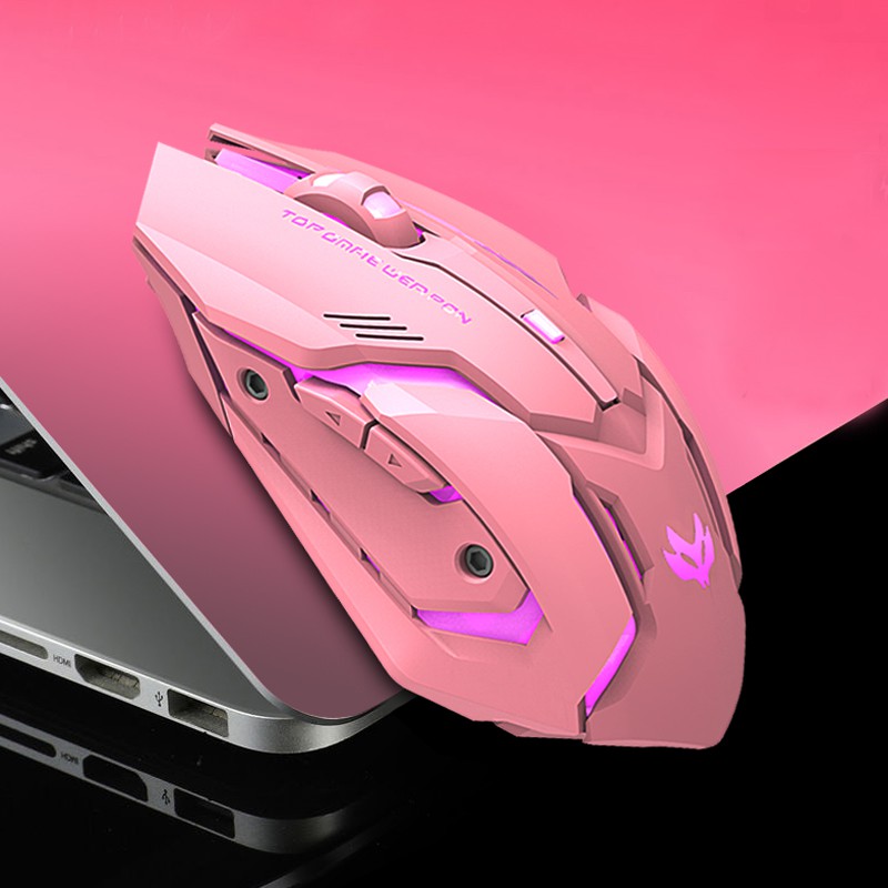 99K Mouse Gaming Wireless Rechargeable Baterai 2.4Ghz 1600 DPI LED Otomatis