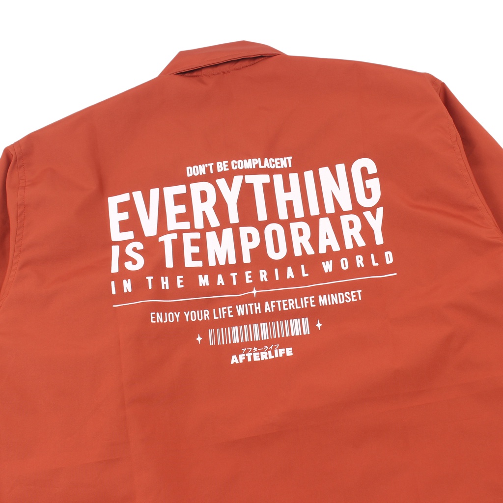 AFTERLIFE - Coach Jacket Temp Dusty Orange