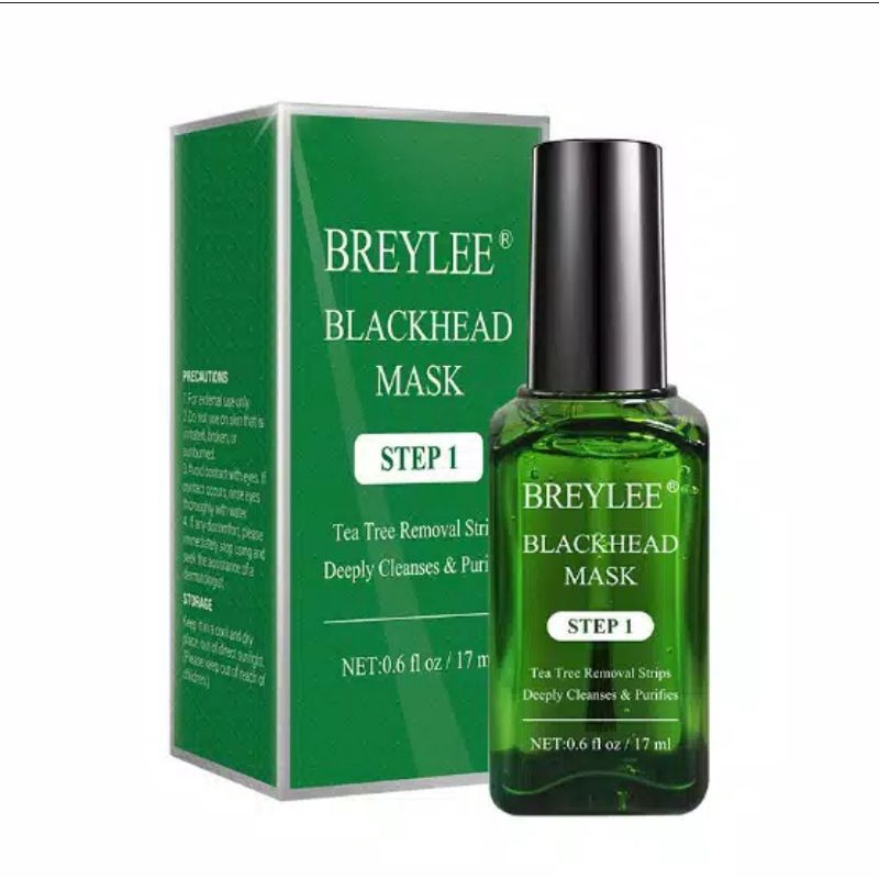 Breylee Step 1 Blackhead Remover Peel-Off Mask 17 ML + 100 Pcs Sheet