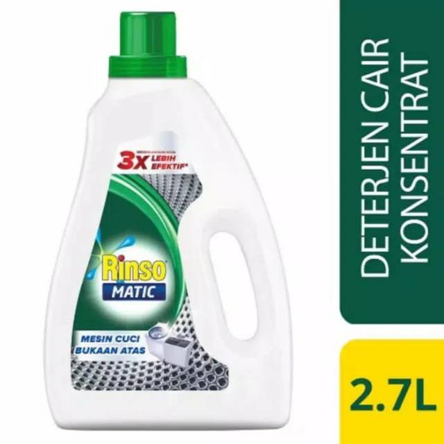 RINSO Matic Cair Top Load  2,7 L (Bukaan Atas)