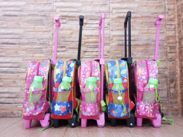 Tas trolley troli frozen hellokitty litle pony tayo tobot gratis botol