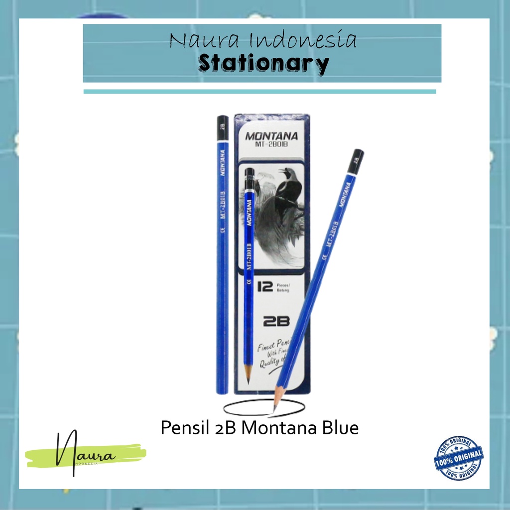 

PENSIL 2B MONTANA BIRU PCS