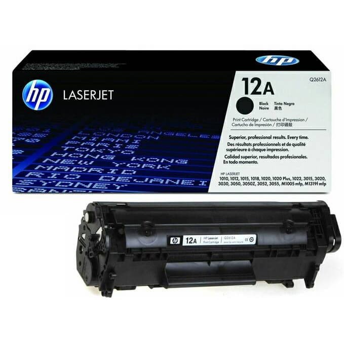TONER CARTRIDGE HP LASERJET 12A BLACK ORIGINAL