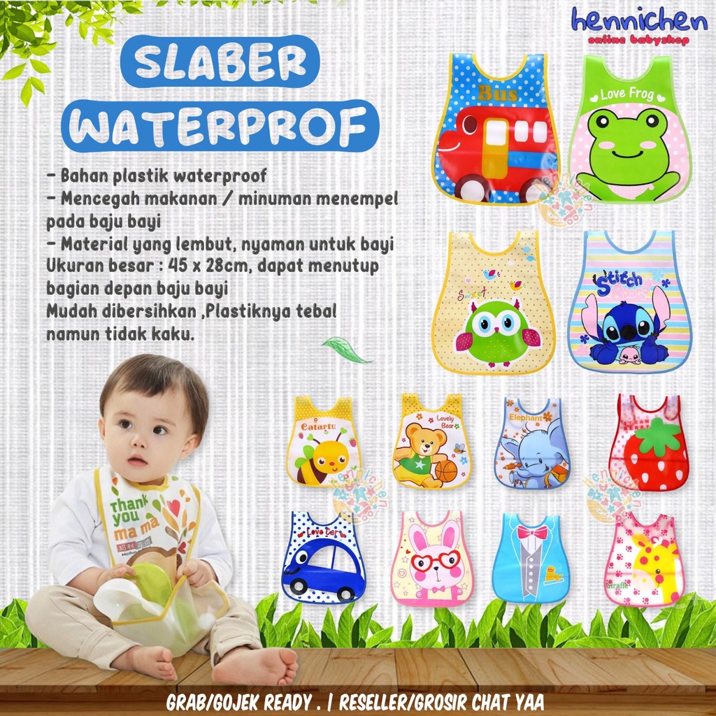 SLABBER BAYI PLASTIK TATAKAN ILER CELEMEK BAYI WATERPROOF