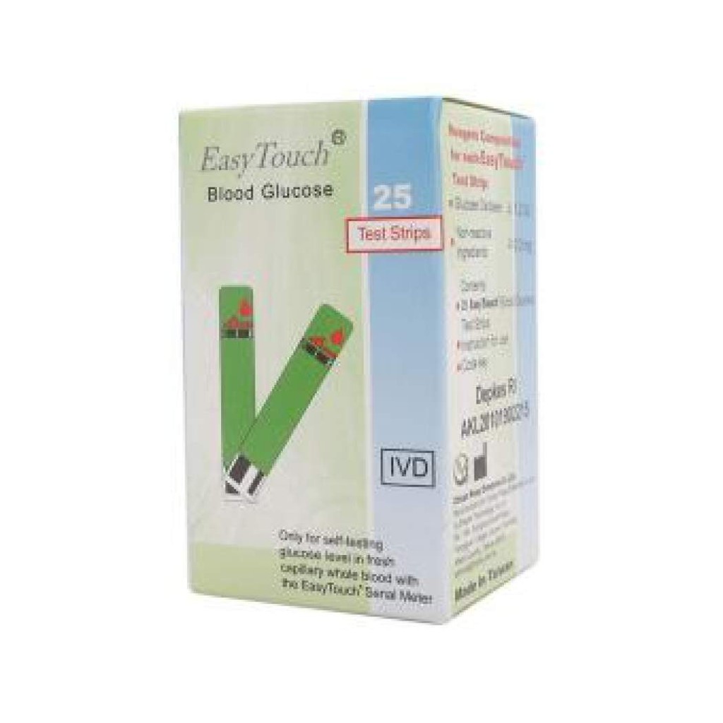 STRIP GULA DARAH EASYTOUCH / EASY TOUCH BLOOD GLUCOSE TEST STRIPS REFILL STIK ISI ULANG GDS GLUKOSA