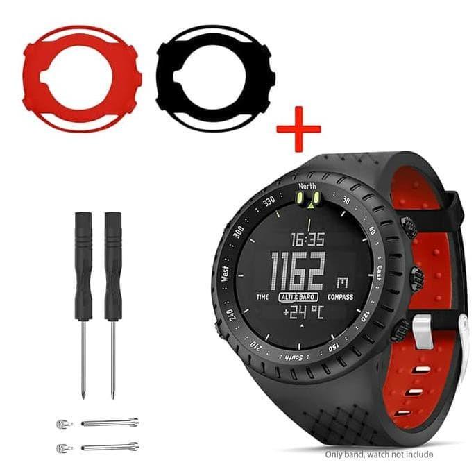 Suunto Core Strap All Black Tali Jam Tangan Rubber Sport Pria Watch -