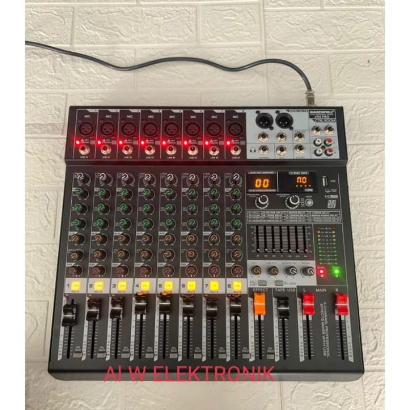 audio mixer Hardwell VR 8PRO 8ch mixer