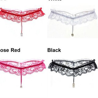 Sexy lace G String transparan Celana dalam wanita sexy ( 2 Warna)