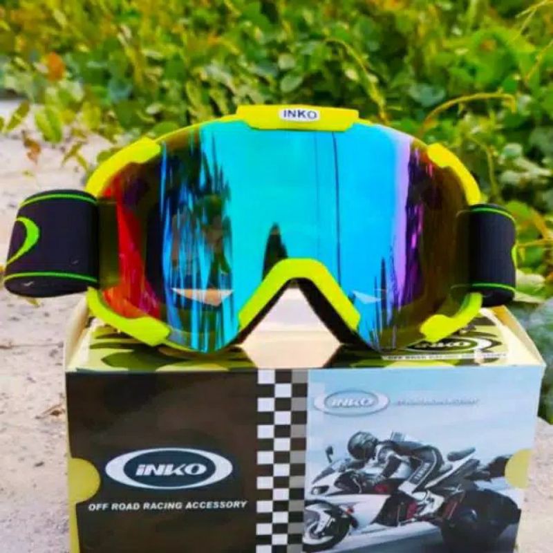 (C o d) Goggle / kacamta cross kacamata helm cross inko plangi inko murah Kualitas Bagus